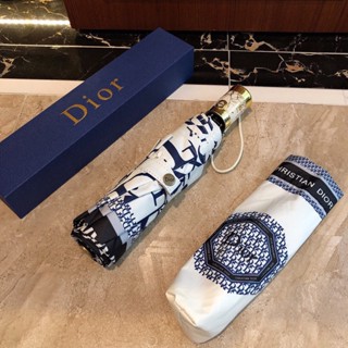 Dior ร่มกันแดดอัตโนมัติ กัน UV กันระเบิด ทนทาน ขนาดเล็ก แบบพกพา 24