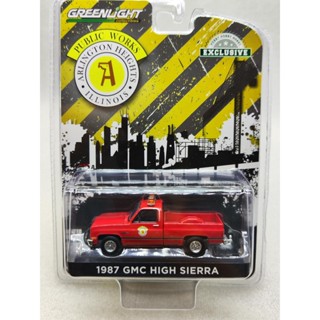 Greenlight GreenLight รถปิ๊กอัพตํารวจ 1: 64 1987 GMC High Sierra