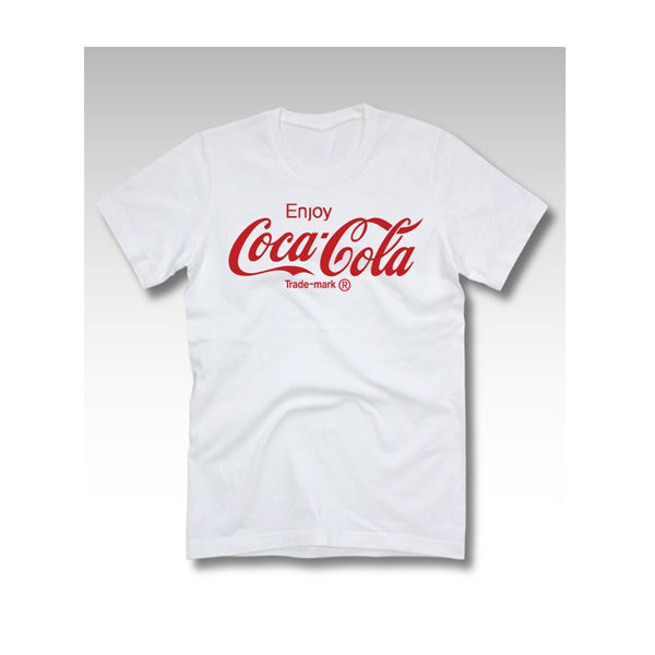 เสื้อยืด คุณภาพพรีเมียม แฟชั่น สตรีท น้ำอัดลม วินเทจ COKE COCA COLA COKE001
