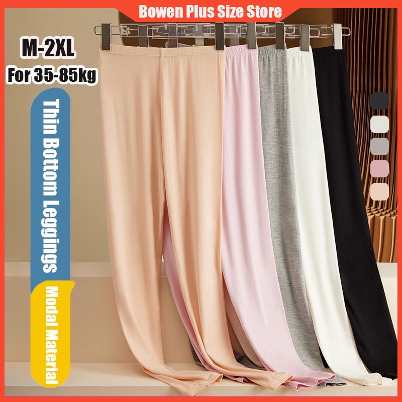 Bowen M-2XL For35-85kgPlus ขนาด Modal ยาวไม่มีรอยต่อผู้หญิงกางเกงด้านล่างกางเกงบางด้านใน Threading ส