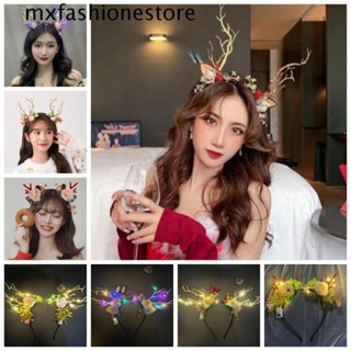 Mxfashione ที่คาดผมเรืองแสง หรูหรา เครื่องประดับผม มีไฟ LED ของเล่น เด็ก สวมศีรษะ ตกแต่งเทศกาล สไตล์เกาหลี เครื่องประดับผม ปาร์ตี้ ตกแต่งผม ผู้หญิง สวมผม