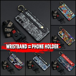 Shockproof Soft case Phone Case For Samsung Galaxy S23FE/SM-S7110 Lanyard Wristband ring Graffiti Phone Holder Anti-knock