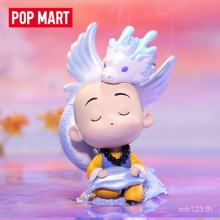 [พร้อมส่ง] กล่องฟิกเกอร์ POPMART POPMART One Zen Little Monk Zen House Mountain Sea Series 4KCT ของเล่นสําหรับเด็ก