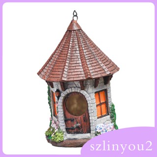 [szlinyou2] บ้านนก กระท่อม สําหรับแขวนตกแต่งสวนในร่ม