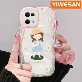 เคสโทรศัพท์มือถือแบบใส ลายการ์ตูนเด็กผู้หญิงตัวเล็กน่ารัก สีครีม สําหรับ OPPO Reno 7 4G Reno 8 4G F21 Pro F21s Pro Reno 4 Pro Reno 6