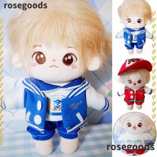 Rosegoods1 เสื้อผ้าตุ๊กตา ผ้าฝ้าย 20 ซม. 2 สี