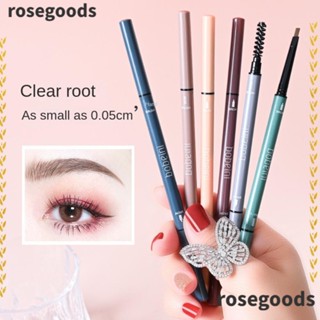 Rosegoods1 ดินสอเขียนคิ้ว สองหัว กันน้ํา กันเหงื่อ ติดทนนาน 4 ชิ้น