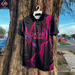 (QR Clothing) Jersey PSG Corak New 2023 Jersey Thailand SINGLE ORDER Tshirt Anti Select Tshirt Black Baju Lelaki Berkolar Murah ไมโครไฟเบอร์ V63Q