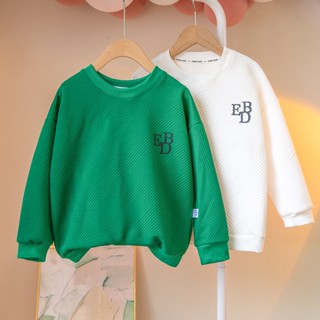 [ZY] พร้อมส่ง เสื้อยืดลําลอง แขนยาว คอกลม ระบายอากาศ สีพื้น แฟชั่นฤดูใบไม้ร่วง ฤดูหนาว สําหรับเด็ก 70-160 ซม.