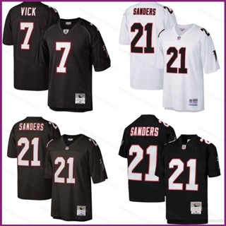 เสื้อกีฬาแขนสั้น ลายทีมชาติฟุตบอล NP2 Atlanta Falcons NFL Vick Sanders พลัสไซซ์ PN2