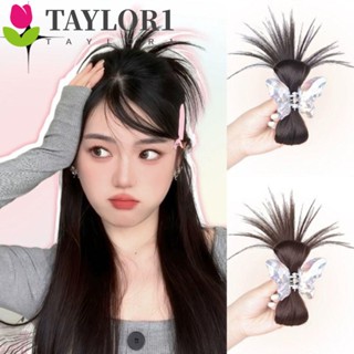Taylor1 วิกผมสังเคราะห์ ทรงบัน หัวบอล สไตล์เกาหลี สําหรับผู้หญิง