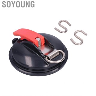 Soyoung Camping Suction  Multifunctional Cup Anchor Heavy Duty Black Red for Luggage Tents Fixed