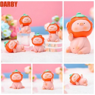 Darby ตุ๊กตาเรซิ่น รูปการ์ตูนหมูน่ารัก สําหรับตกแต่งคอนโซลกลางรถยนต์