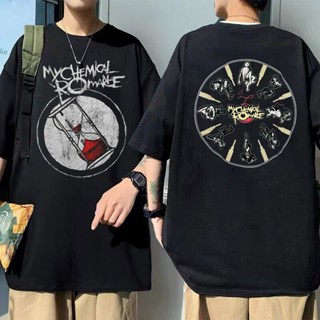 เสื้อยืด พิมพ์ลาย My Chemical Romance The Black Parade Mcr Hourglass สไตล์วินเทจ สําหรับผู้ชาย