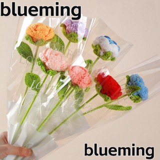 Blueming2 ช่อดอกกุหลาบประดิษฐ์ แฮนด์เมด 38 ซม. สําหรับถักโครเชต์ วันวาเลนไทน์ DIY 2 ชิ้น