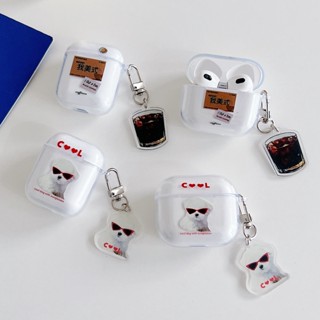 Y2k เคสหูฟังบลูทูธไร้สาย แบบนิ่ม ลายลูกสุนัข สําหรับ Airpods 1 2 Pro 3