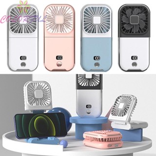 【COLORFUL】Rechargeable Handheld Fan with Power Bank Adjustable Folding Neck Hanging Fan