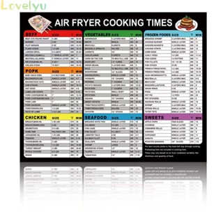 ⭐24H SHIPING ⭐Precise Air Fryer Cooking Made Easy Magnetic Cheat Sheet and Cooking Schedule