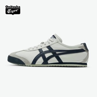 [ASICS] Onitsuka รองเท้ากีฬาลําลอง ส้นแบน ระบายอากาศ สีขาว แฟชั่นคู่รัก สําหรับผู้ชาย ผู้หญิง MEXICO 66