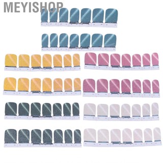 Meyishop 14pcs Self‑Adhesive Nail  DIY Glitter Fashionable Polish Strip Full