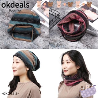 Okdeals ผ้าพันคอ ผ้ากํามะหยี่ สไตล์ฮิปฮอป ฝรั่งเศส เหมาะกับฤดูหนาว สําหรับผู้หญิง และผู้ชาย