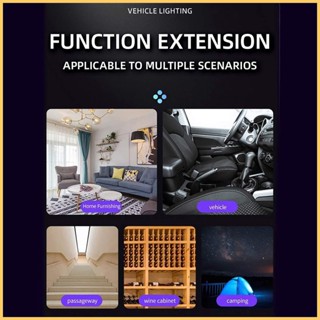 โคมไฟติดเพดานรถยนต์ Led USB แม่เหล็ก ควบคุมสัมผัส สําหรับห้องนอน kiath