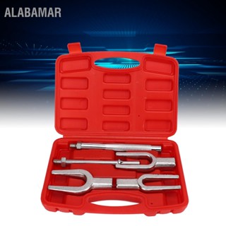 ALABAMAR 5 ชิ้น Ball Joint Separator ชุดเหล็ก Tie Rod End Remover Pickle Fork ชุดเครื่องมือพร้อมกล่องสำหรับรถยนต์ Light Vans