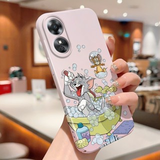 เคสโทรศัพท์มือถือแบบแข็ง กันกระแทก กันรอยกล้อง ลาย Tom Jerry ตลก สําหรับ OPPO A92s A93 A94 A55 A53s A55s A5 A17 A57 A57e A57s