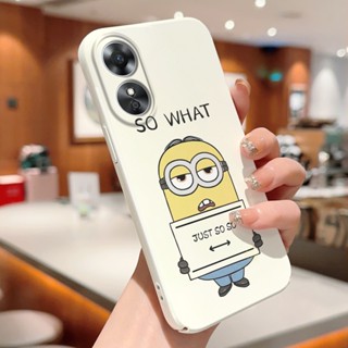 เคสแข็ง ลายการ์ตูนมินเนี่ยนน่ารัก สําหรับ OPPO A16 A16s A16e A16k A54s A54 A36 A76 A96 A52 A72 A92