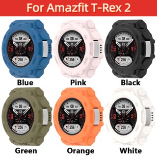 เคสซิลิโคนเหลว สําหรับ Amazfit T-Rex 2 rex2 กลวง ออก ซิลิโคน นาฬิกา ป้องกันการตก เกราะ ฝาครอบป้องกัน