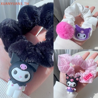 SANRIO Xuan ยางรัดผม ผ้ากํามะหยี่ขนนิ่ม ลายการ์ตูนอนิเมะ Kulomi Melody Back Of Head น่ารัก สําหรับเด็กผู้หญิง