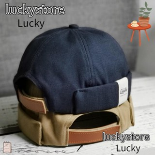 Lucky หมวกแก๊ปแฟชั่น ผ้าลูกฟูก สไตล์ฮิปฮอป