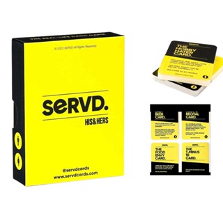 SERVD His &amp; Hers Card Game For Couples Funny Real-life Card Game Male And Female