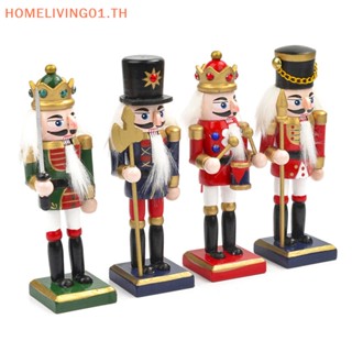 Onehome ตุ๊กตาการ์ตูนทหารวอลนัท แครกเกอร์ ขนาดเล็ก สไตล์คลาสสิก สําหรับตกแต่งโต๊ะ