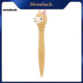 &lt;moonback&gt; ปากกาลูกลื่นอิเล็กทรอนิกส์ มีไฟ LED อเนกประสงค์ ลายอัลปาก้า สร้างสรรค์