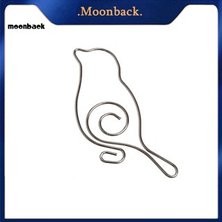 &lt;moonback&gt; คลิปหนีบกระดาษ ที่คั่นหนังสือ รูปนก ดอกไม้ แมวน่ารัก เครื่องเขียนสํานักงาน โรงเรียน