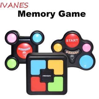 Ivanes หน่วยความจําเกม|เกมฝึกความจํา แบบพลาสติก พร้อมไฟ ของเล่นเสริมการเรียนรู้เด็ก