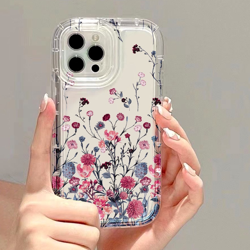 สำหรับ for iPhone 16 11 13 14 15 12 Pro Max 6 7 8 Plus X XR XS MAX SE เคสนิ่มใสถุงลมนิรภัยกันกระแทกการ์ตูนน่ารัก