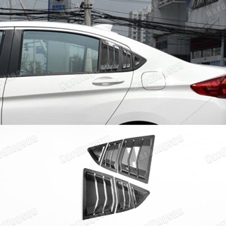 ฝาครอบเสาหน้าต่างรถยนต์ คาร์บอนไฟเบอร์ สําหรับ HONDA CITY 2015-2019 CITY GM5 GM6