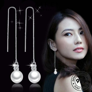 AIFEI JEWELRY เกาหลี ห่วง ตุ้มหู 925 เงิน ไข่มุก ต่างหู ผู้หญิง แท้ Silver หนีบ เครื่องประดับ ลูกปัดเปลือกหอยอารมณ์เรียบง่าย ต้นฉบับ แฟชั่น เครื่องประดับ E618