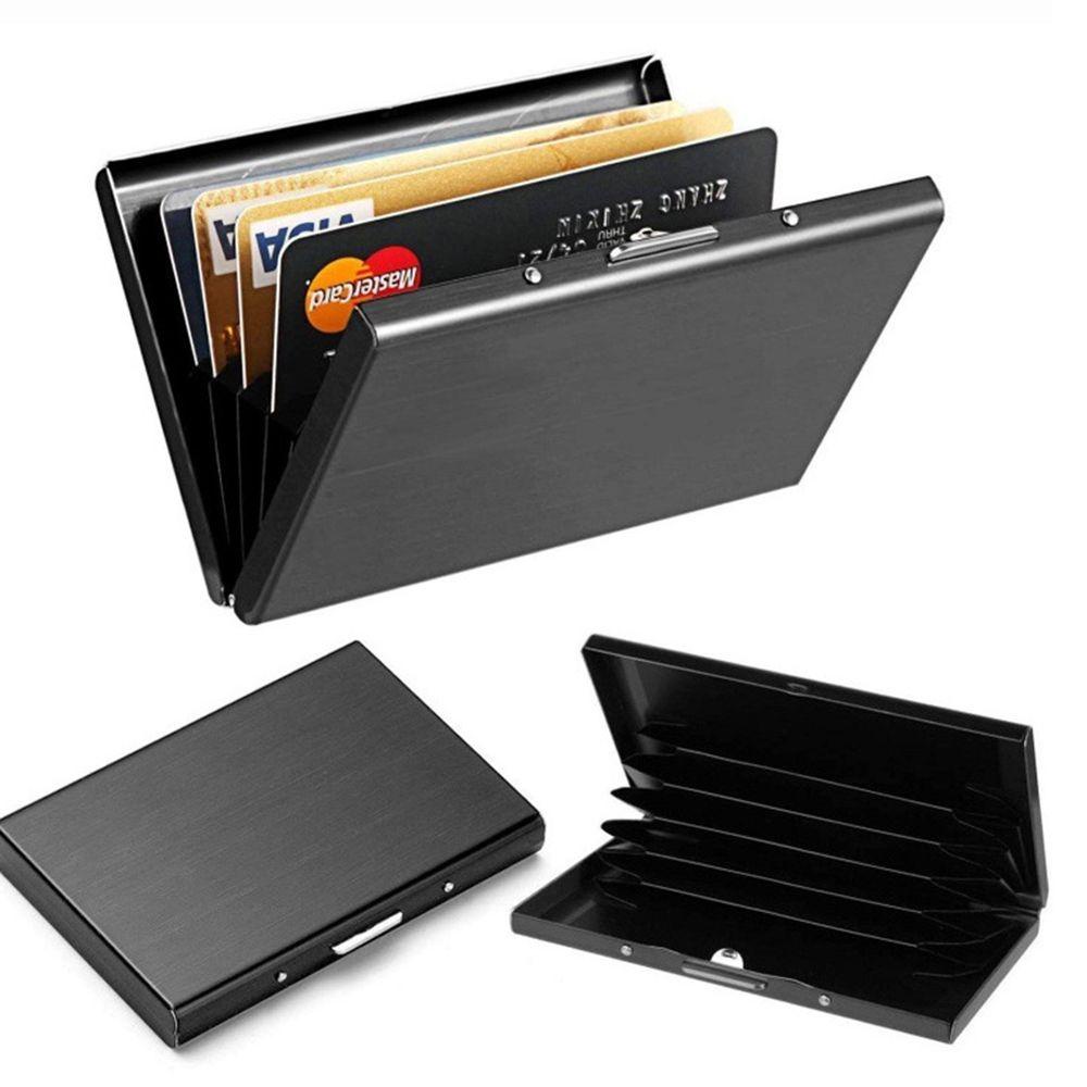 Qqmall กล่องใส่บัตรเครดิต กันน้ํา แบบพกพา 6 ใบ อุปกรณ์เสริม สําหรับเดินทาง