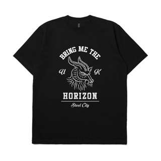 เสื้อยืดแขนสั้นเสื้อยืด พิมพ์ลาย Band Bring Me The Horizon GoatS-5XL