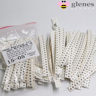 GLENES 1ohm-1M 0603 0805 1206 SMD Resistor Kit 33valuesX 20pcs=660pcs Capacitor Assorted Kit Chip Resistors Combination Set Sample Bag 1% Precision Resistance Assortment Set 660PCS Electronic Diy Kit 1R to 1M Assorted Kit