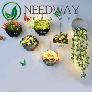 Needway ตะกร้าดอกไม้แฟชั่น พร้อมเชือกแขวน สําหรับตกแต่งห้องนั่งเล่น 2023