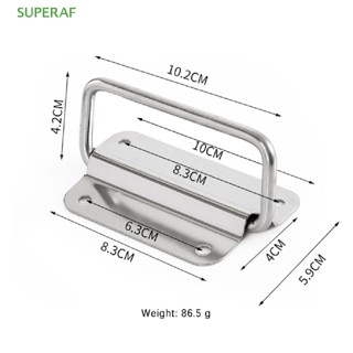 Superaf มือจับเฟอร์นิเจอร์ แบบสเตนเลส พับได้ ติดตั้งง่าย สําหรับตู้เสื้อผ้า ลิ้นชัก