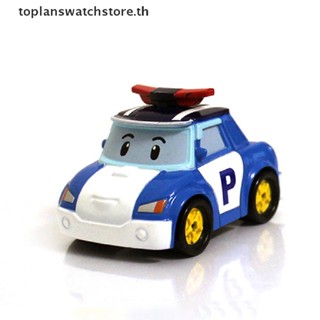 Toplan โมเดลหุ่นยนต์ Robocar Poli Roy Haley 25 สไตล์ สีเงิน ของเล่นสําหรับเด็ก 1 ชิ้น