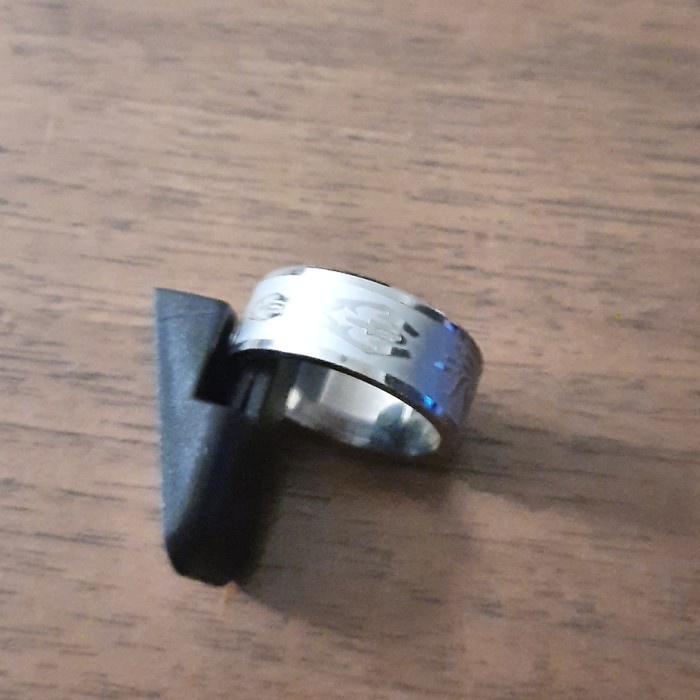 TITANIUM แหวน SIZE US 7.75 สแตนเลส ป้องกันสนิม Unisex RG143