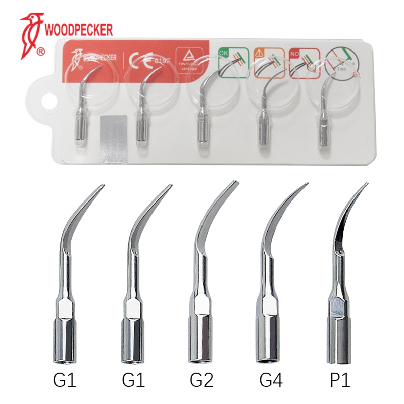 5pcs นกหัวขวาน Original G1 G2 G3 G4 P1 Scaler เคล ็ ดลับเดี ่ ยวคละ Scaling Periodontal เจาะสําหรับฟันไวท ์ เทนนิ ่ งทําความสะอาด