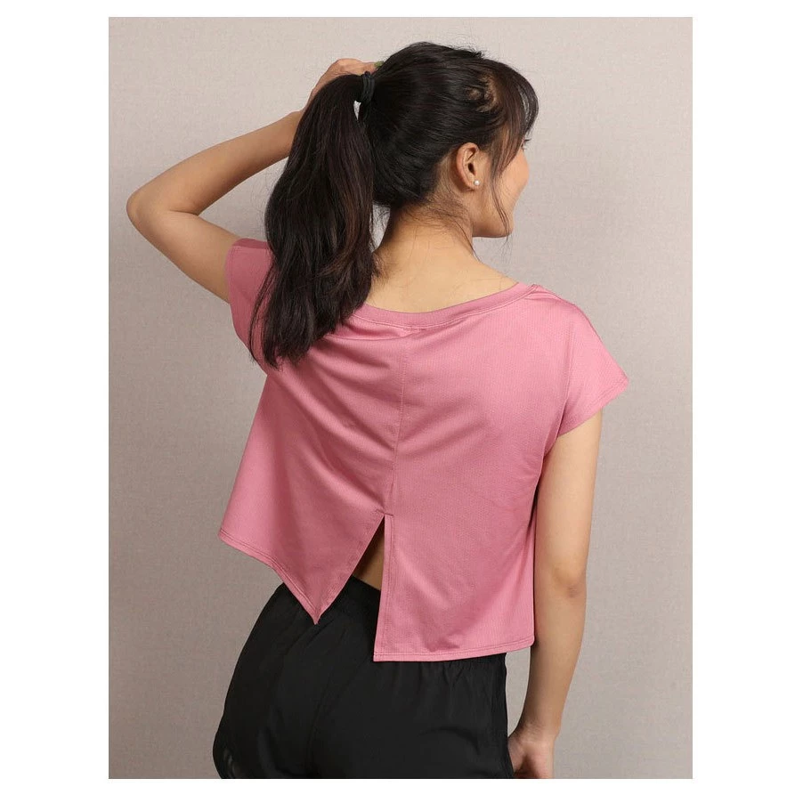 เสื้อยืดแขนสั้นผ้าตาข่ายทรงหลวมสำหรับผู้หญิง thumbnail 5