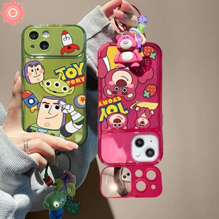 เคสโทรศัพท์มือถือ แบบนิ่ม ลายการ์ตูน Toy Story 3D มีกระจกแต่งหน้า สําหรับ Oppo A15 A12 A15s A53 A7 A3s A57 A9 A5 2020 A5s A33 F9 Pro A77 A77s A12E A31 A35